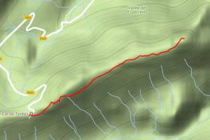 Trace gps Pic de la Pahule depuis le parking du col de Tentes Pic de la Pahule depuis le parking du col de Tentes
