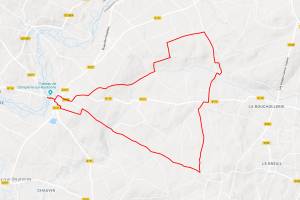 Trace gps Le baudet du Poitou Le baudet du Poitou